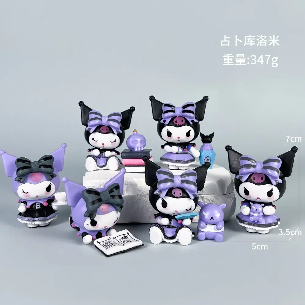 Sanrio Blind Box Cute Cartoon Kuromi Doll Action Figure Model Blind Box Girl&Child Toys Desktop Decoration Holiday Gifts