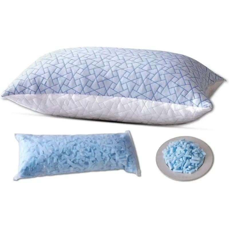 1pc Summer Cooling Pillow For Home Hotel,Cool Silky Ice Fiber Pilowcase,Soft Memory Foam Sleep Pillows Drop Shipping 51*66cm