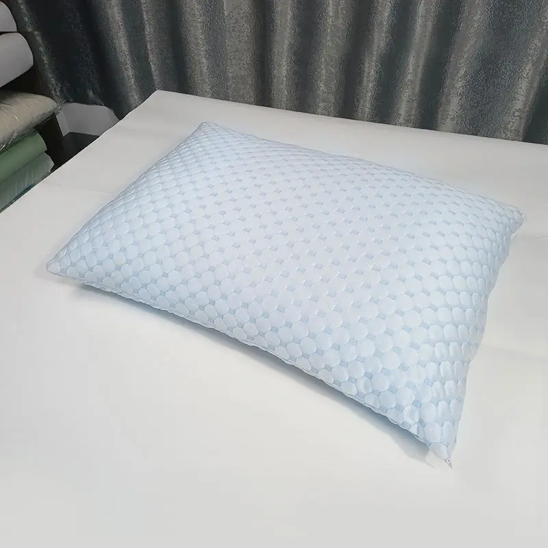 1pc Summer Cooling Pillow For Home Hotel,Cool Silky Ice Fiber Pilowcase,Soft Memory Foam Sleep Pillows Drop Shipping 51*66cm