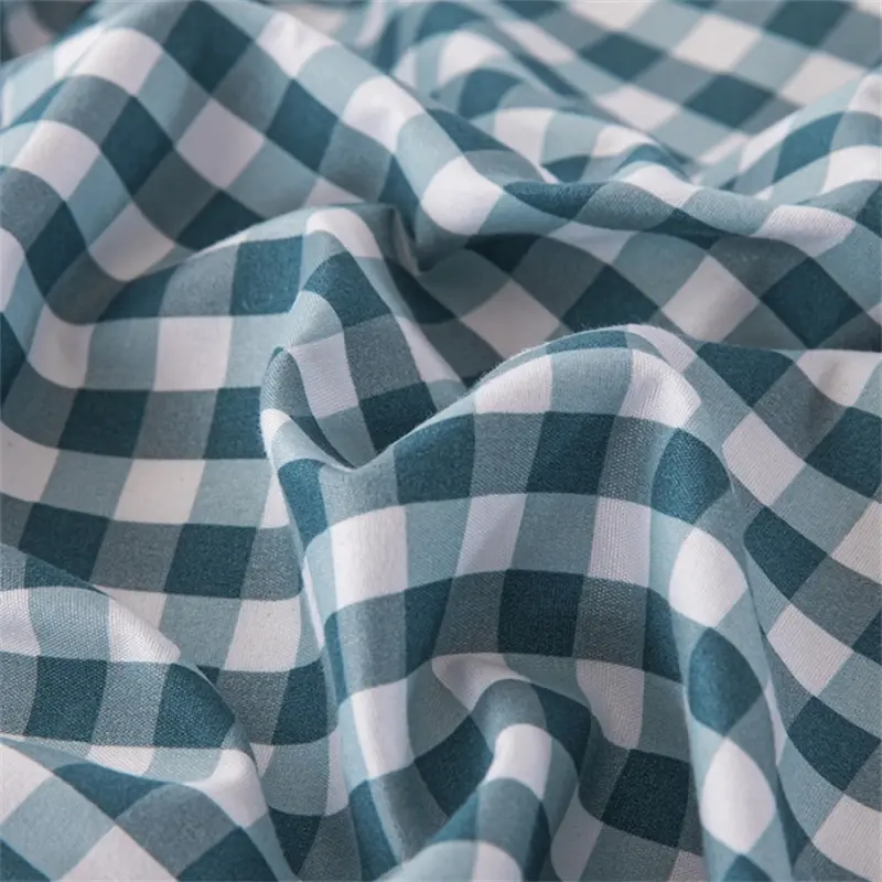 Sky Blue Duvet Cover 150*200 RU Single Bedding Quilt Bag One Person Comforter Cover Stripe Grid Heart Bed Linens