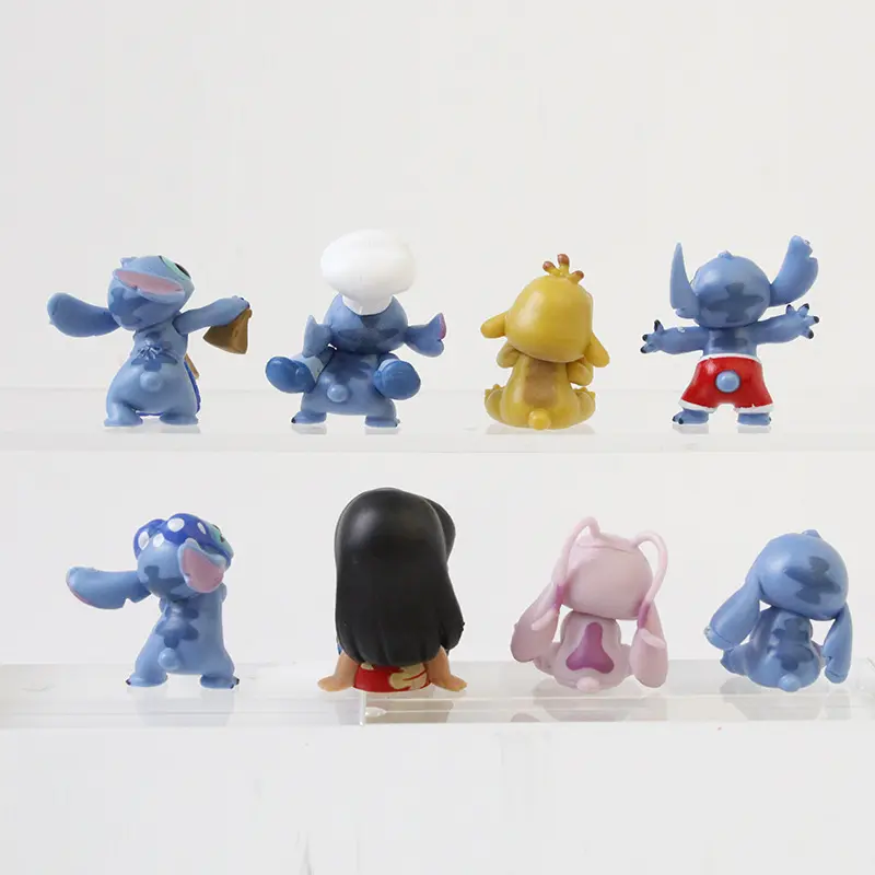 8pcs/Set Stitch Figure Toys PVC Figure Collectible Model Toys for Children Birthday Gift