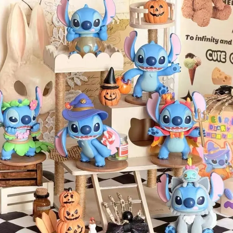 Stitch funny diary blind box interstellar baby Stitch figure trendy toy doll ornaments surprise box cute cartoon character doll