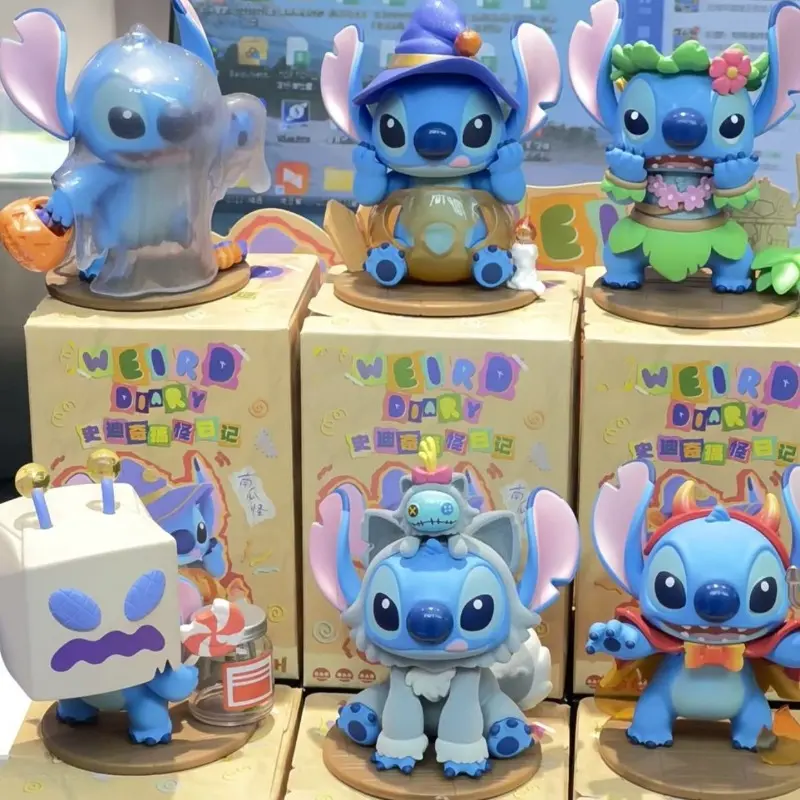 Stitch funny diary blind box interstellar baby Stitch figure trendy toy doll ornaments surprise box cute cartoon character doll