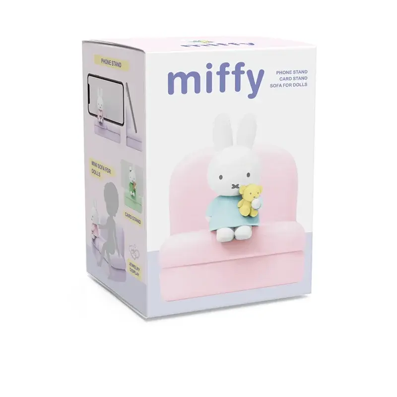 Kawaii Miffys Cartoon Surrounding Sofa Mobile Phone Stand Fashion Play Model Hand Desk Decoration Anime Doll Toy Kids Xmas Gifts