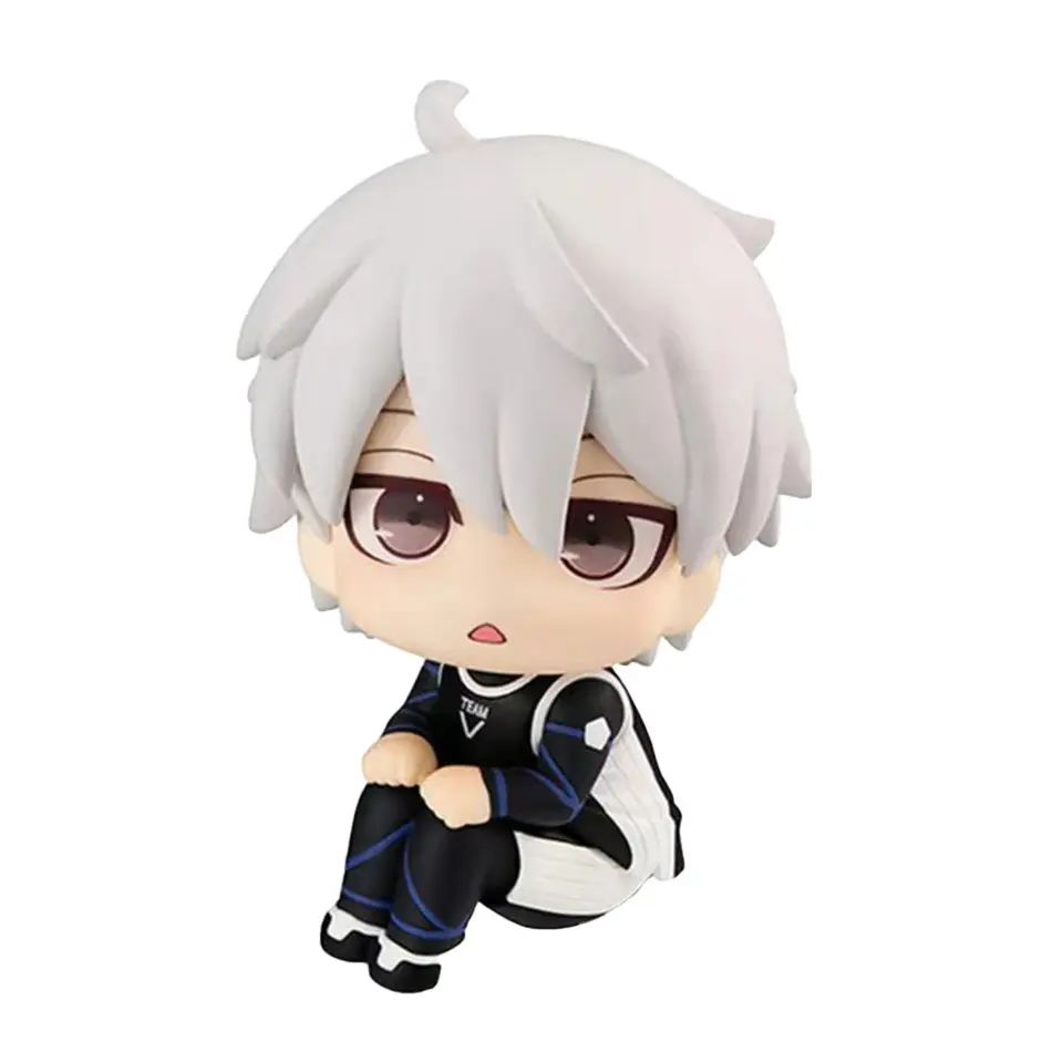 11CM Isagi Yoichi Doll Blue Lock Action Figures Q Version Chigiri Hyoma Bachira Meguru Nagi Seishiro Figure PVC Ornament Toys