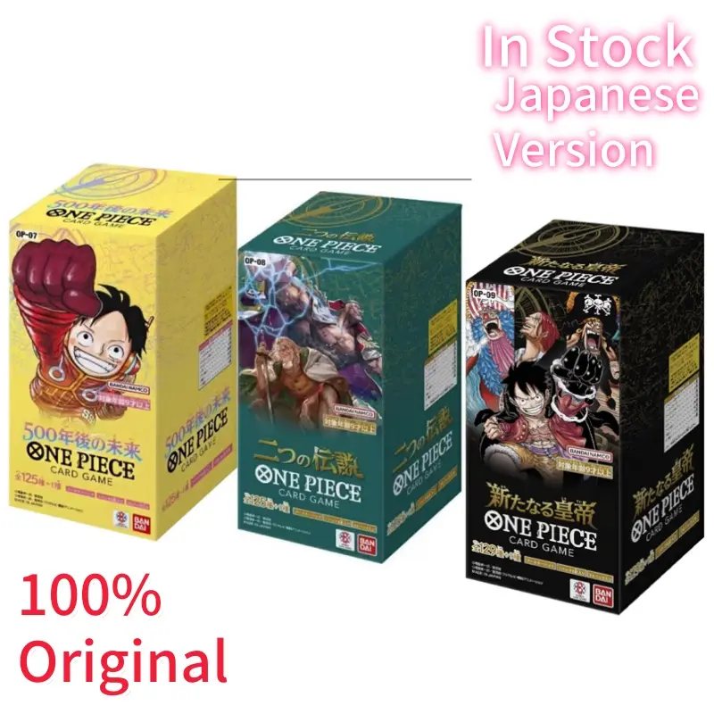 Hot Sale 100%Original Anime Booster Box One Piece OP07 OP08 OP09  Awakening of The New Era Tcg Collection Card Toy Gift In Stock