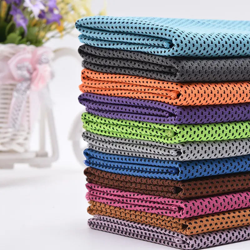 1pc Cool Sports Towel Polyester Fiber Ice Cooling outdoor Towels 30*90cm Fitness Gym Running Quickly Dry Cold Towel random color
