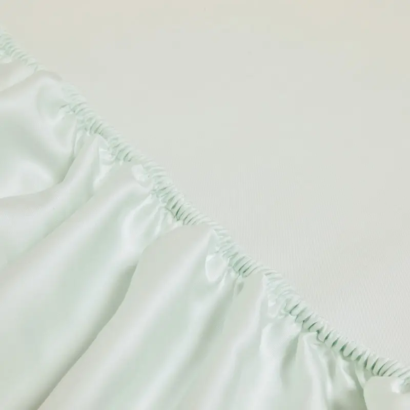 Silky Cooling 40s Lyocell Fiber Fitted Sheet Deep Pocket US King 183*203*40cm Eucalypt Tencel Bedding Mattress Cover