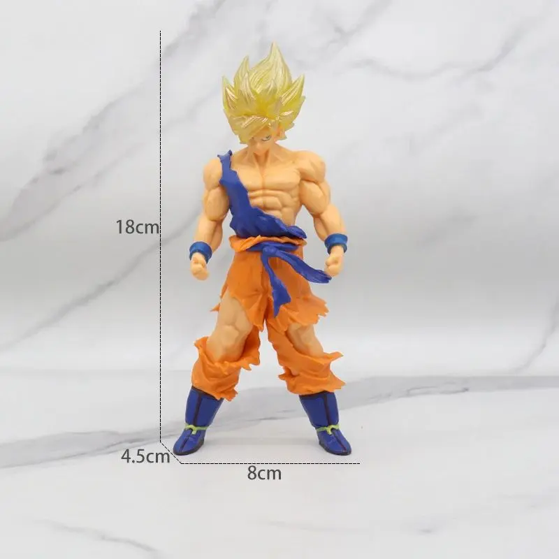18 cm Son Goku Super Saiyan Figure Anime Dragon Ball Goku DBZ Action Figure Toys Model Gifts Collectible Figurines for Kids