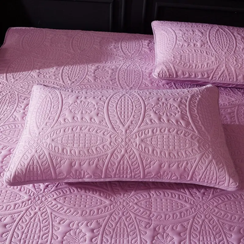 1pc 48*74cm Embossed Waterproof Pillowcase, White Embroidery Floral Pillow Cover,European Wedding Pillowcase Home Summer Bedding