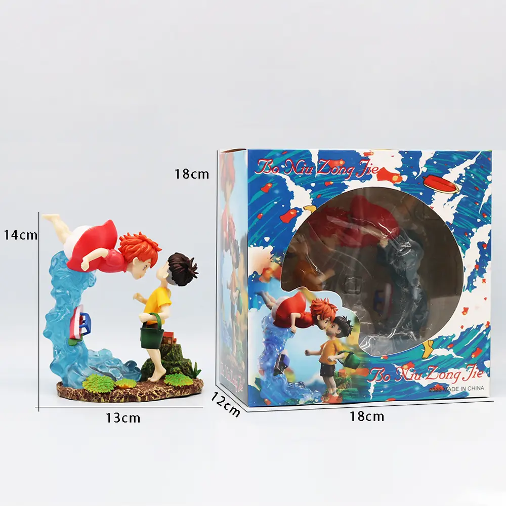 Ponyo On The Cliff Figure Ponyo Sousky Seagal Figure Pvc Gk Statue Anime Action Figurine 15cm Model Doll Collection Toy Kid Gift