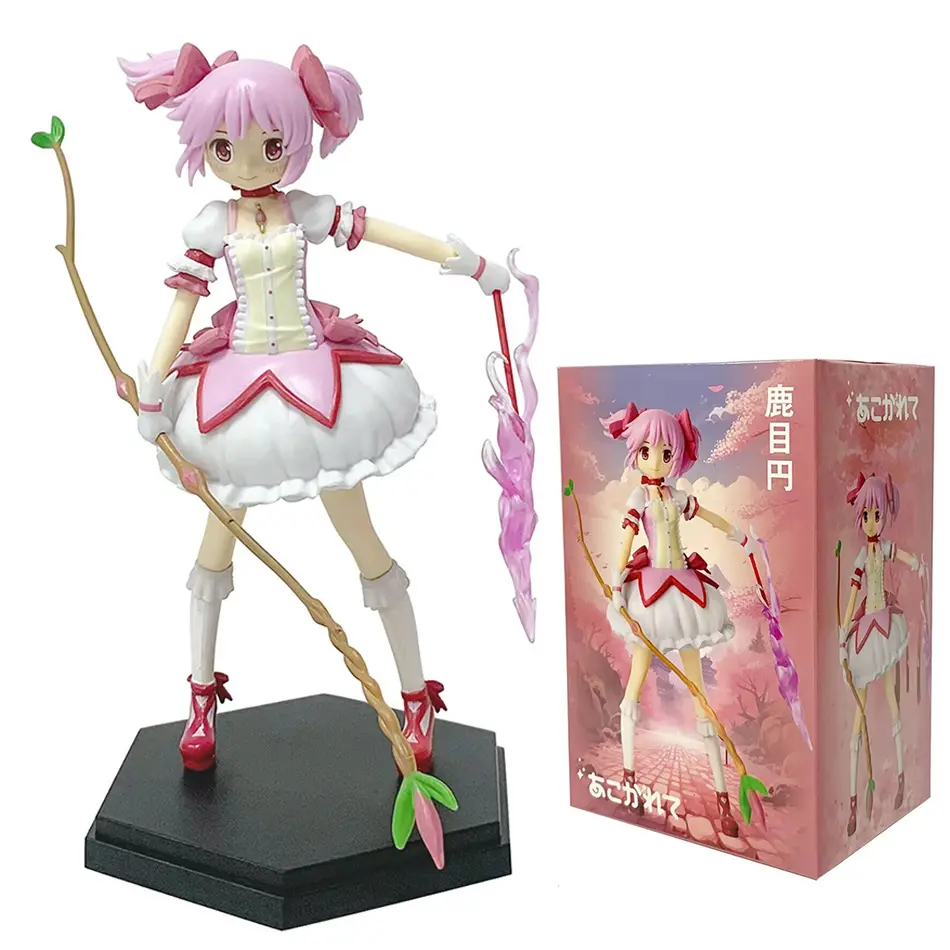 17-18cm Puella Magi Madoka Magica Aniem Figure Kaname Madoka Magic Girl PVC Anime Action Figures Anime Cartoon Model Toy Gifts