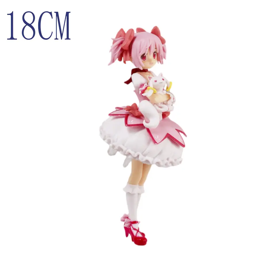 17-18cm Puella Magi Madoka Magica Aniem Figure Kaname Madoka Magic Girl PVC Anime Action Figures Anime Cartoon Model Toy Gifts