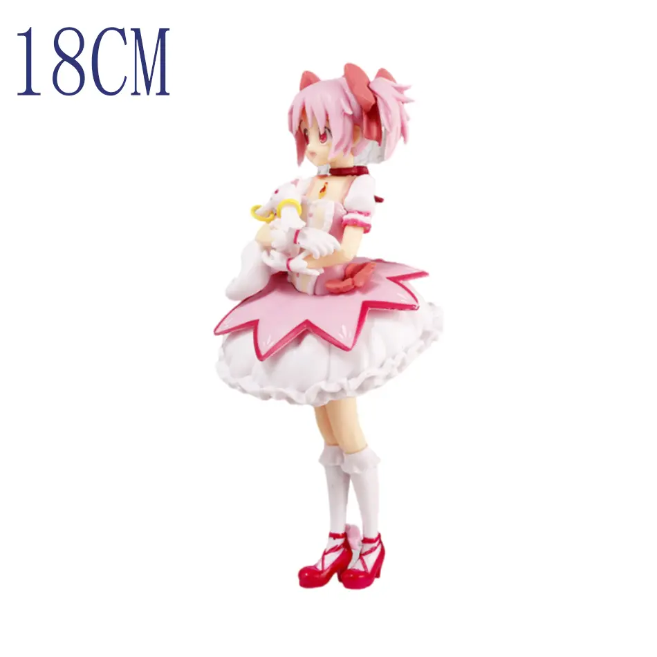 17-18cm Puella Magi Madoka Magica Aniem Figure Kaname Madoka Magic Girl PVC Anime Action Figures Anime Cartoon Model Toy Gifts