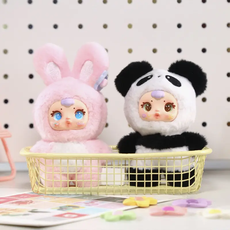 Genuine MM Milk Candy Series Blind Box Plush Keychain Cute Doll Pendant Bag Desktop Ornament Surprise Gifts Action Figure Toys