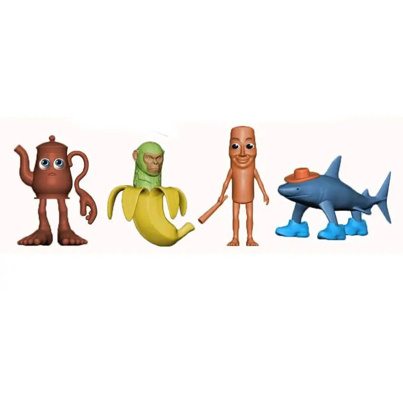 Italian Brainrot Tung Sahur Figure Toy Tralalero Tralala Figures Bombardino Crocodilo Shimpanzini Bananini Model Decor Doll Gift