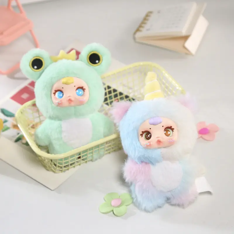 Genuine MM Milk Candy Series Blind Box Plush Keychain Cute Doll Pendant Bag Desktop Ornament Surprise Gifts Action Figure Toys