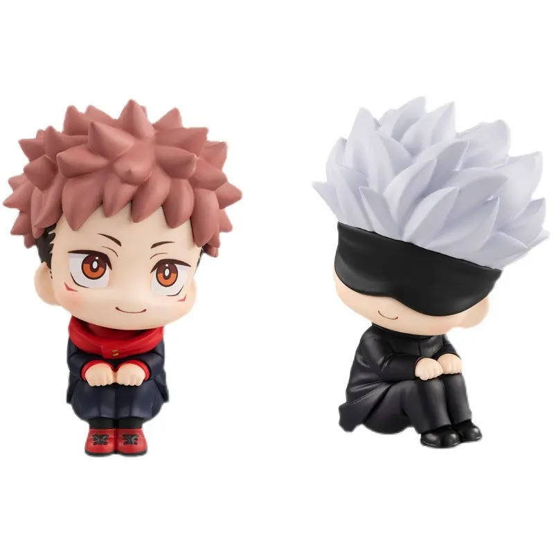 Anime 10cm Jujutsu Kaisen Figure Itadori Yuji Gojo Satori Fushiguro Megumi Kugisaki Kawaii Toy Car Decoration PVC Model Gift Hot