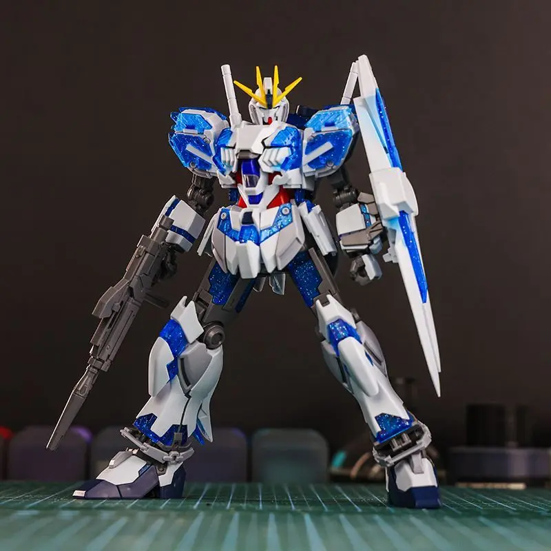 XINGJU 1/144 HG RX-9/C Narrative C-Packs Blue Color Assembly Action Figure Model Kit Toy for Collectors And Gifts