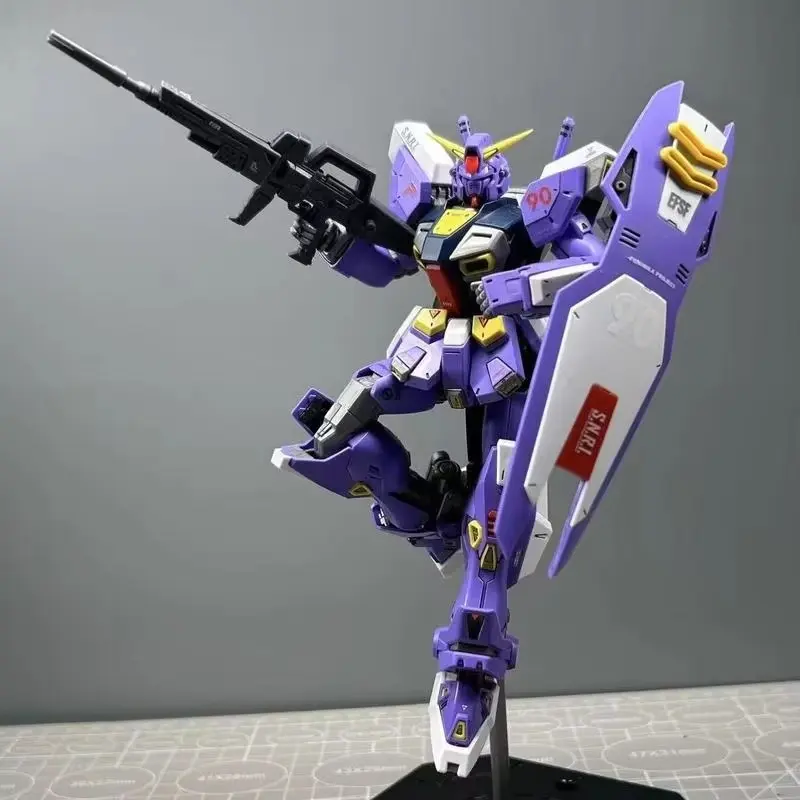 MG 1/100 F90 II Purple Limited Edition Mech Assembly Model Kit Collectible Action Figure for Desktop Decoration Toy for Children