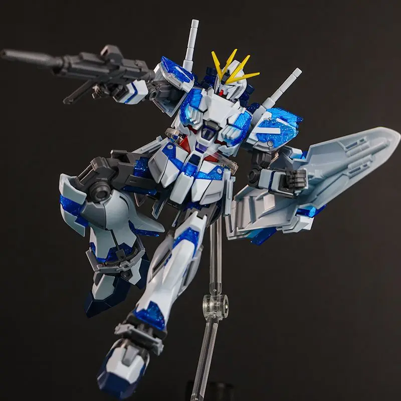 XINGJU 1/144 HG RX-9/C Narrative C-Packs Blue Color Assembly Action Figure Model Kit Toy for Collectors And Gifts