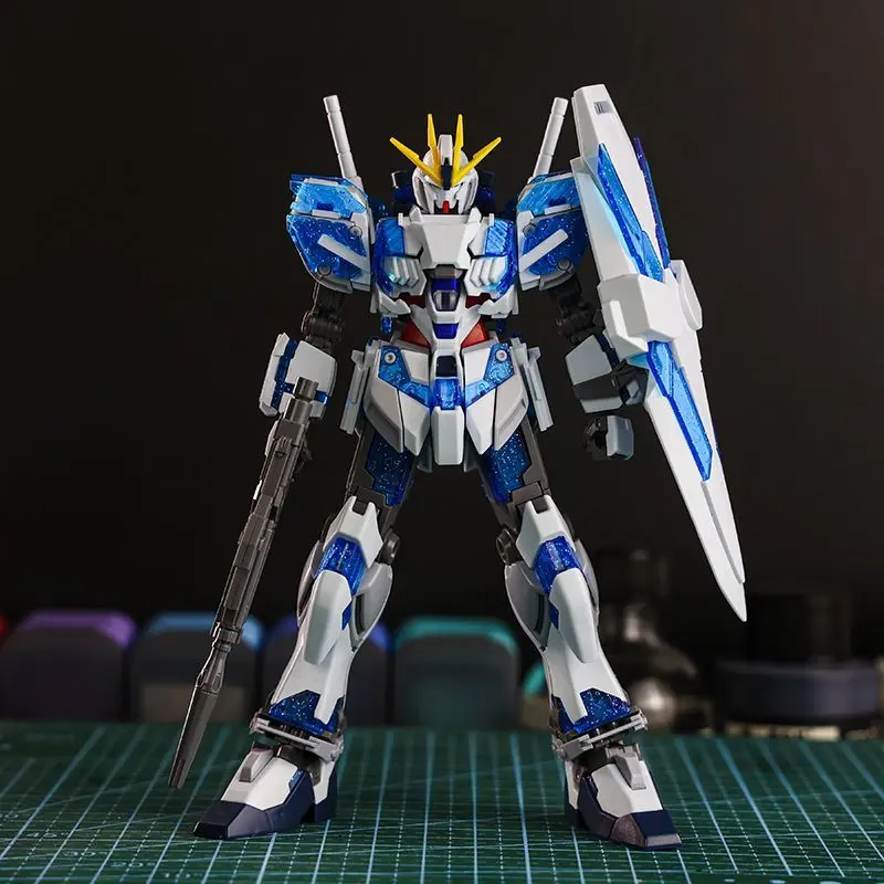 XINGJU 1/144 HG RX-9/C Narrative C-Packs Blue Color Assembly Action Figure Model Kit Toy for Collectors And Gifts