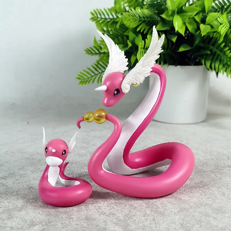 11.5cm Pokemon anime mini dragon 2 colors a set of 2 anime peripheral products desktop decoration toys collection model gifts
