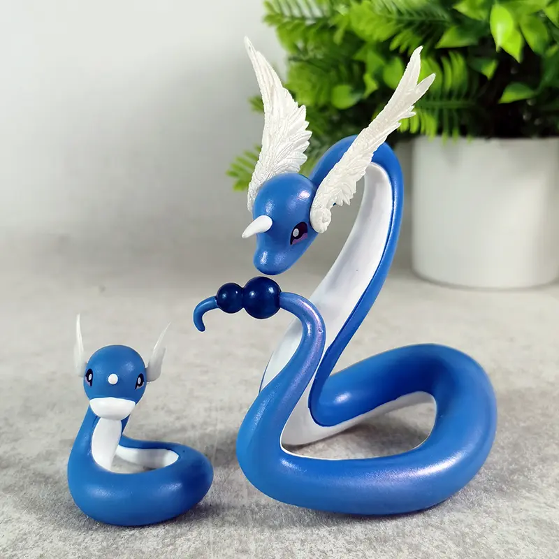 11.5cm Pokemon anime mini dragon 2 colors a set of 2 anime peripheral products desktop decoration toys collection model gifts