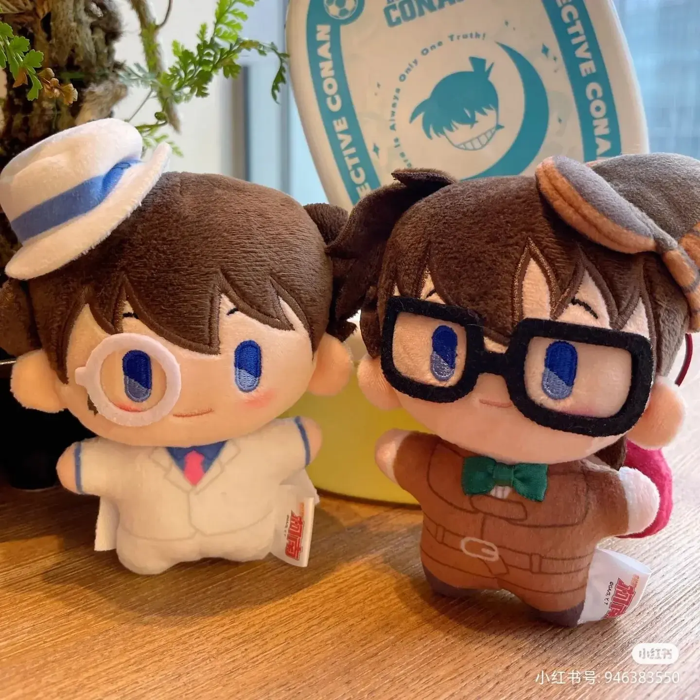 Detective Conan Cafe Plush Toys Bento Pendant Anime Figure Collectible Model Doll Kawaii Children Birthday Gift Trendy Blind Box