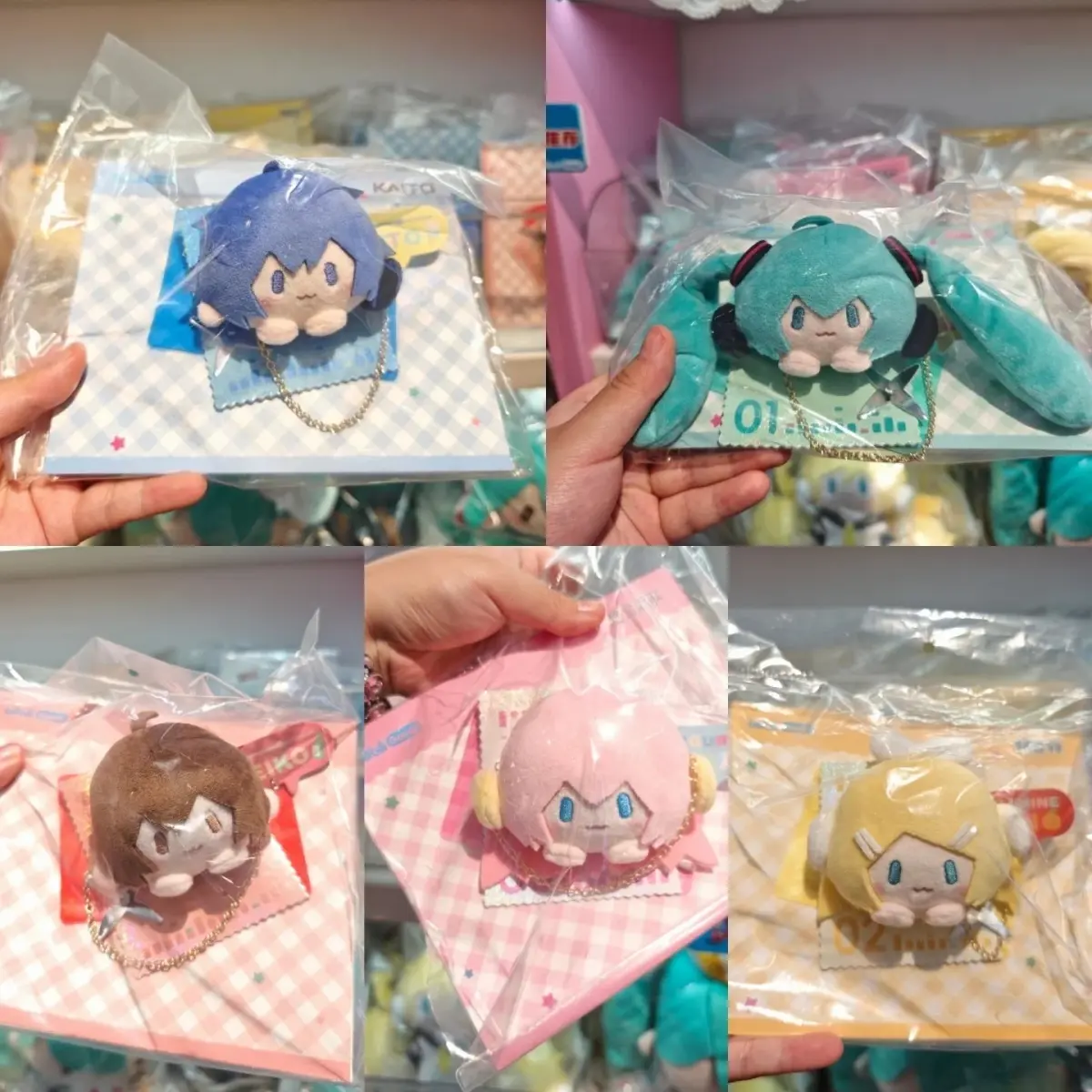 Genuine Hatsune Miku Patch Series Brooch Badge Anime Collectible Accessories Ornament Meiko Kaito Rin Len Design Gift For Fans