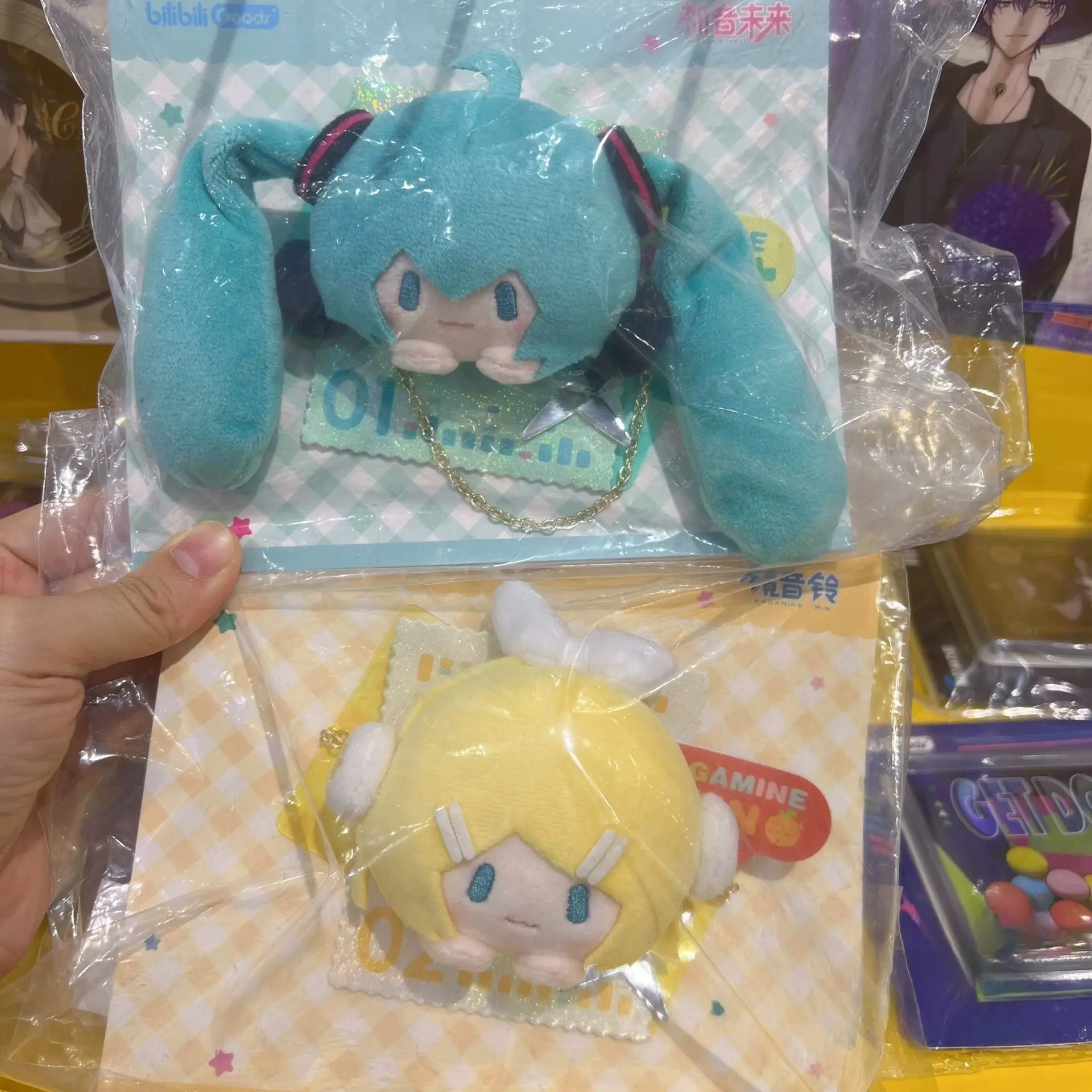 Genuine Hatsune Miku Patch Series Brooch Badge Anime Collectible Accessories Ornament Meiko Kaito Rin Len Design Gift For Fans