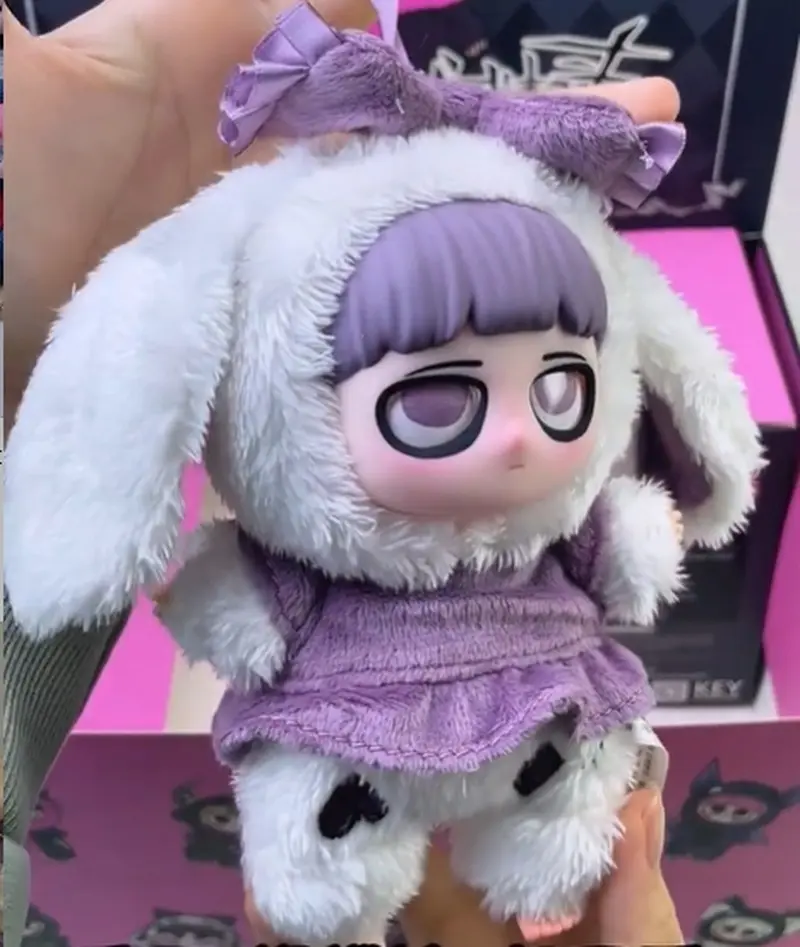 Kiki Little Key Blind Box - Gothic Style Night Elf Plush Pendant Trendy Collectible Toy for Girls Birthday Gift Authentic Design