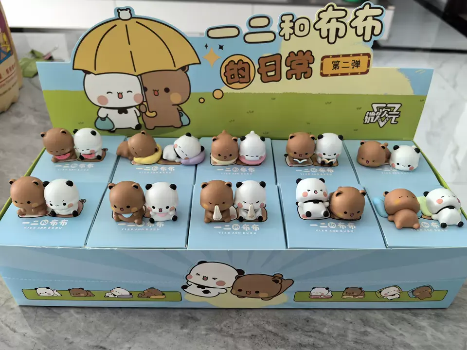 Panda Bubu & Yier Original Blind Box V2 Cute Cartoon Doll Daily Life Series figure model decor Toy Collection Trendy Gift