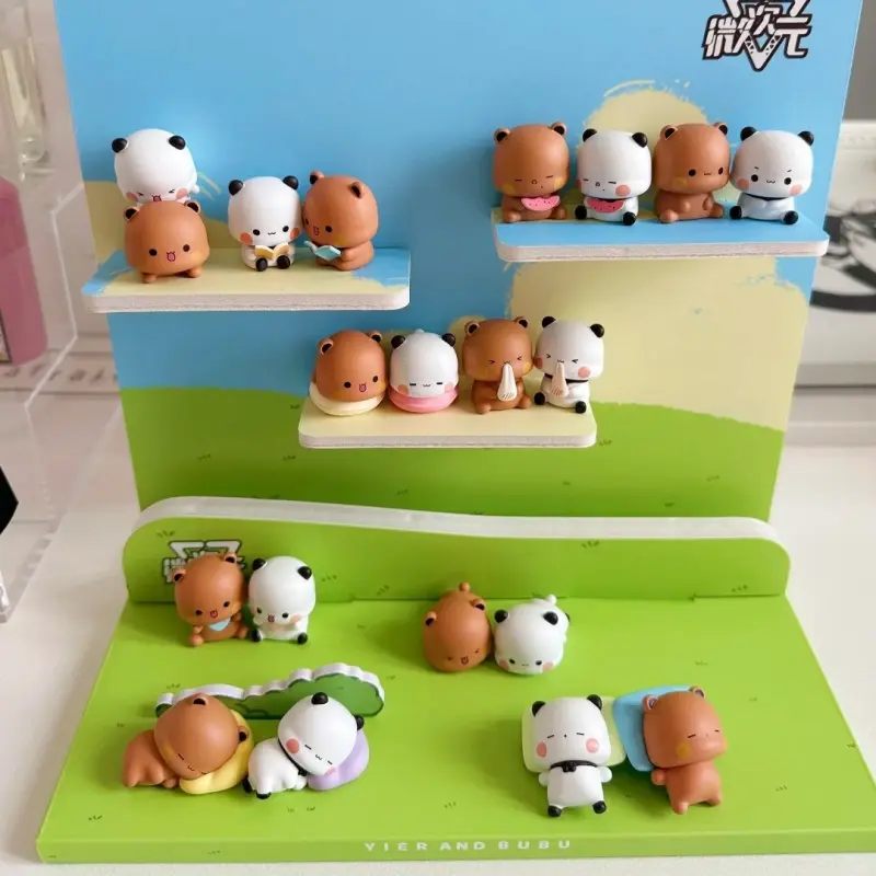 Panda Bubu & Yier Original Blind Box V2 Cute Cartoon Doll Daily Life Series figure model decor Toy Collection Trendy Gift