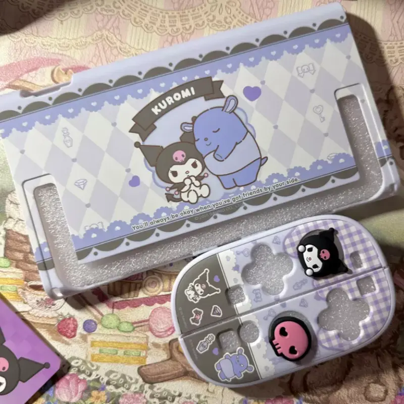 Original Wanted Switch 2 Protective Case Plug In Base Ns2 Protective Case Hello Kitty Kuromi Cinnamoroll Game Peripherals Gift