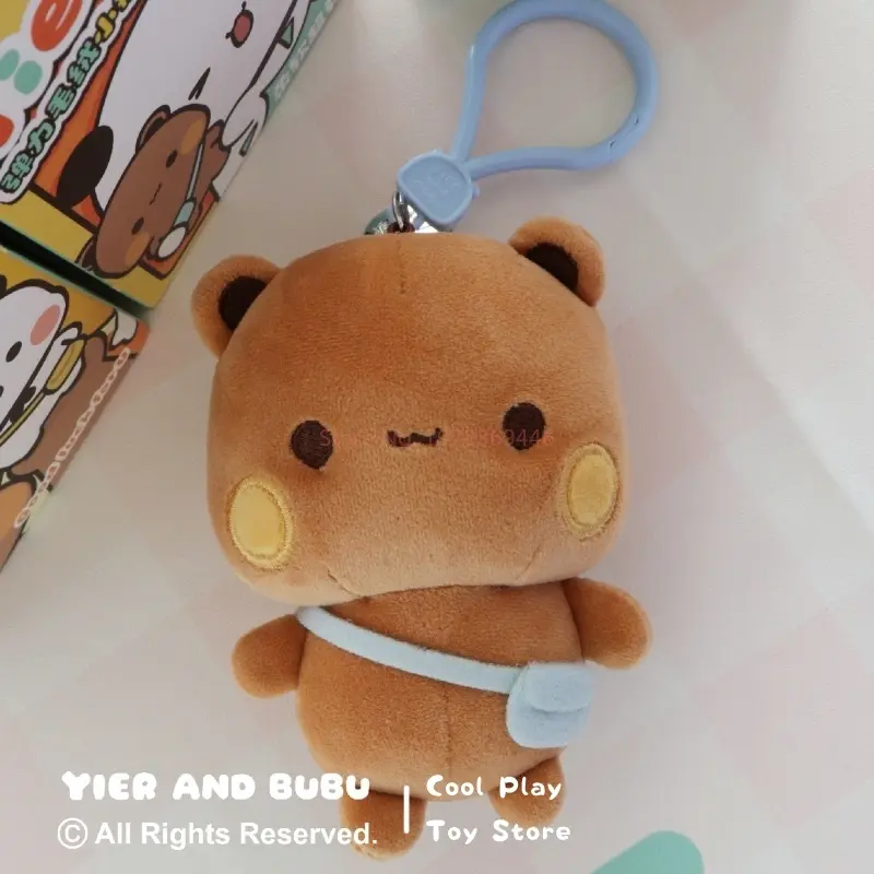 Cute Cartoon Panda Bear Doll Key Chain New Original Panda Bubu And Yier Pendant Couple Gifts Backpack Pendant Toy & Hobbies