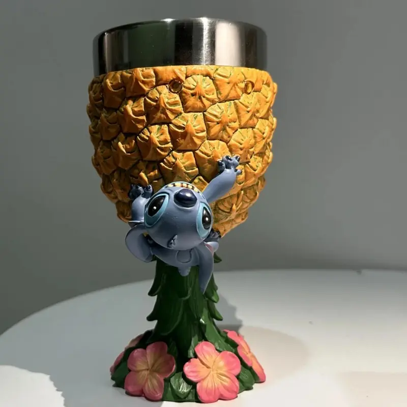 In Stock Stitch Pineapple Stainless Steel Tumbler 520 Gift Series Trendy Water Cup & Decor Periphery Collection Birthday Gift