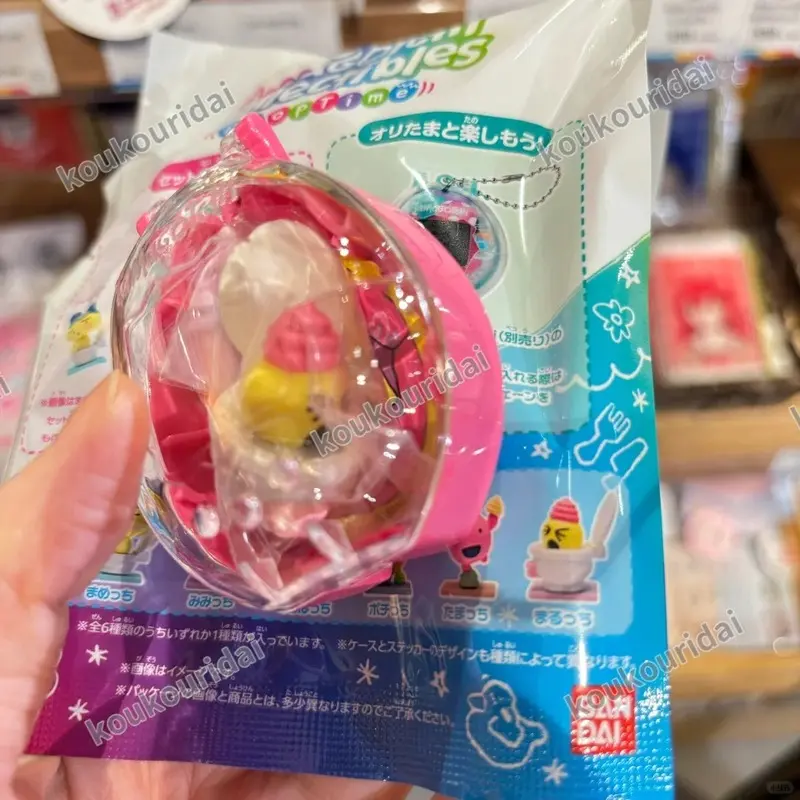 Bandai Tamagotchi Tama-Chan Pooptime Pendant Bean Series Blind Box Mr.Koigari Collectible Anime Game Figurine Toy Birthday Gift