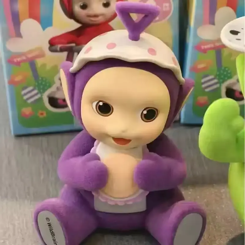 Genuine Teletubbies Baby Travel Series Blind Box Figures Creative Children'S Model Doll Car Decor Ornaments Toys Gifts