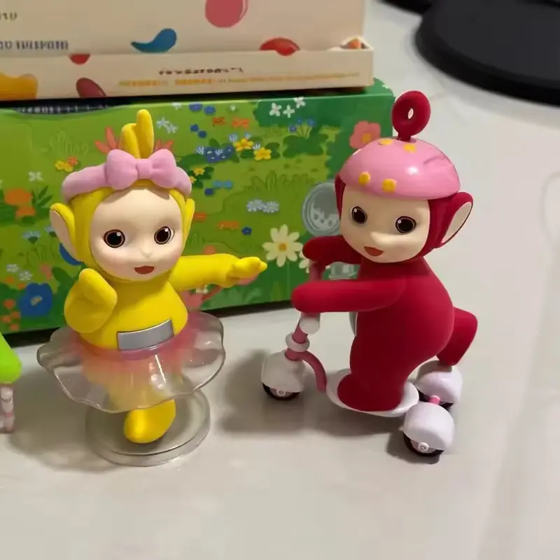 Genuine Teletubbies Baby Travel Series Blind Box Figures Creative Children'S Model Doll Car Decor Ornaments Toys Gifts