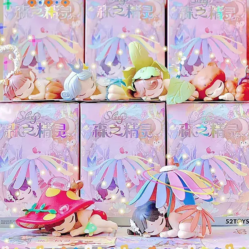Oringinal Sleep Forest Elves Series Cute Elf Spirit Action Figure Model Doll Collection Toy Girl Heart Decor Trend Birthday Gift