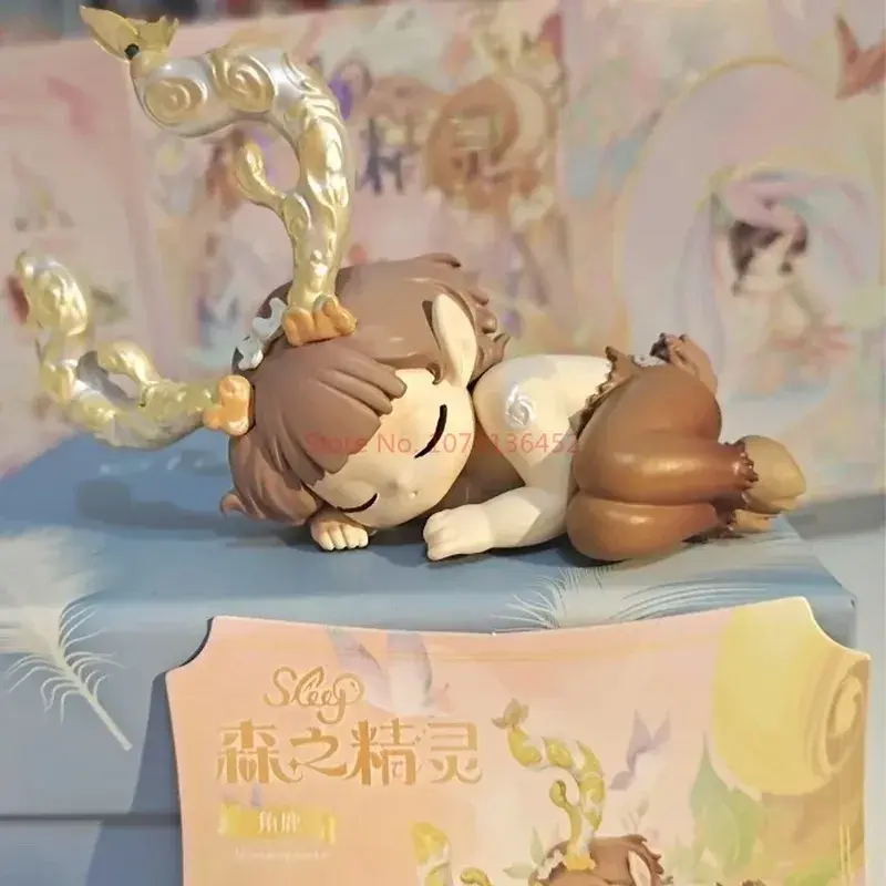 Oringinal Sleep Forest Elves Series Cute Elf Spirit Action Figure Model Doll Collection Toy Girl Heart Decor Trend Birthday Gift