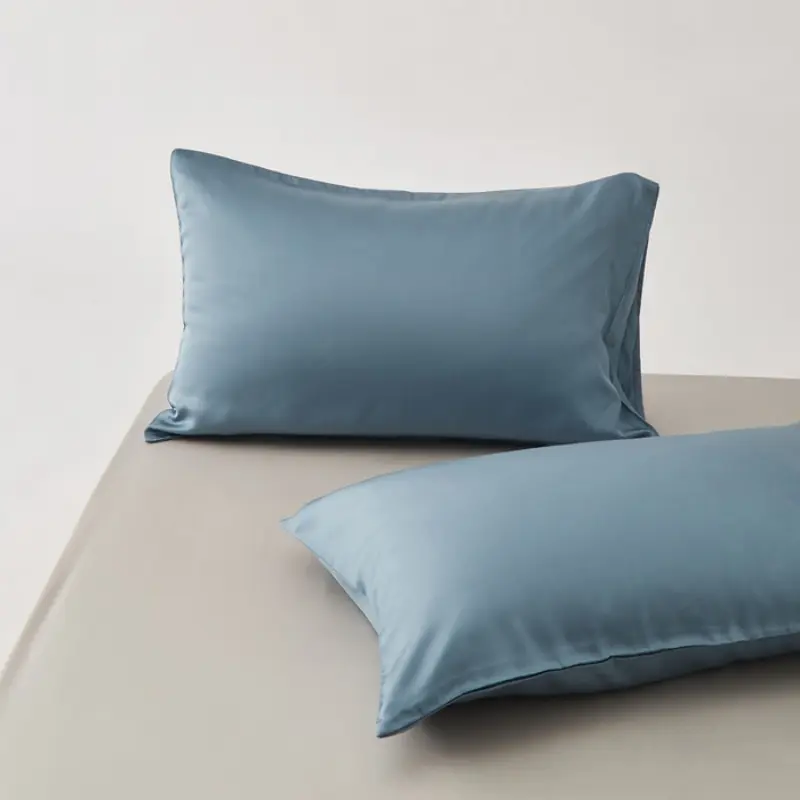 2pcs Natural Eucalyptus Loycell Pillowcase ,Silky Smooth Breathable Neck Pillow Cover,Summer Skin-friendly Pillow Case 48*74cm