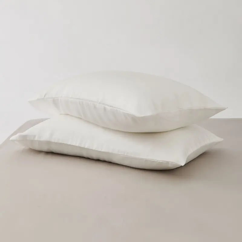 2pcs Natural Eucalyptus Loycell Pillowcase ,Silky Smooth Breathable Neck Pillow Cover,Summer Skin-friendly Pillow Case 48*74cm