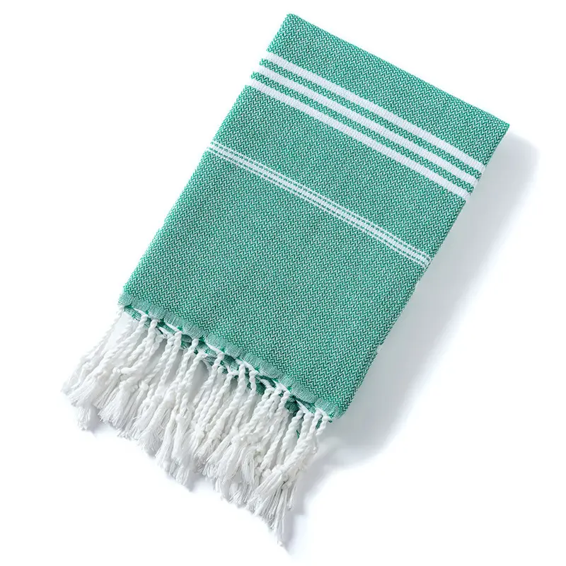 90*180cm Turkish Beach Towel Striped Cotton Sports Bath Towels with Tassels Travel Gym Camping Women Shawl Blanket Absorbent