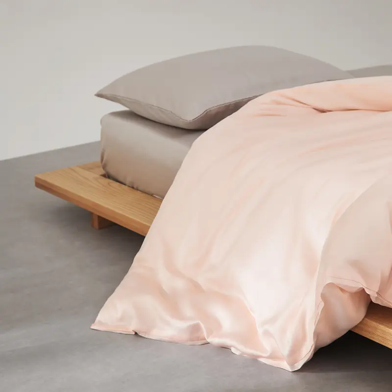 1pc Princess Pink Duvet Cover ,Eucalyptus Lyocell Silky Comforter Cover Bamboo Fiber Quilt Bag Cooling Full/Queen/King Size
