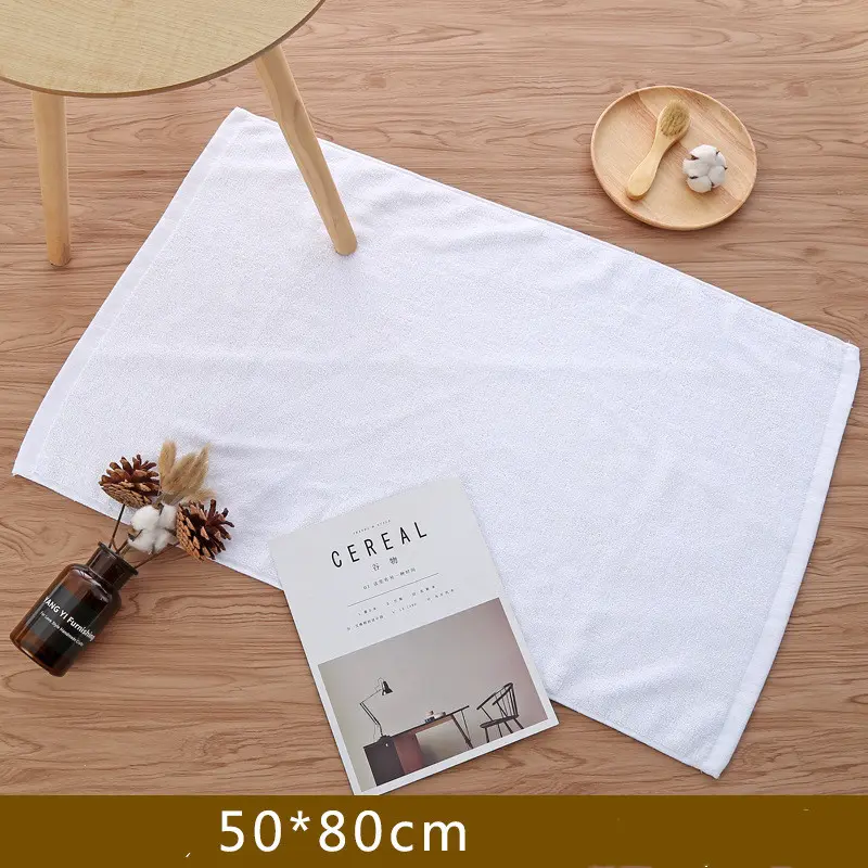 Thicken 3D Foot Pattern White Floor Towel For Hotel Home Bathroom Mat Cotton Non-slip Water Absorbent Bathtub Towels 50*80cm