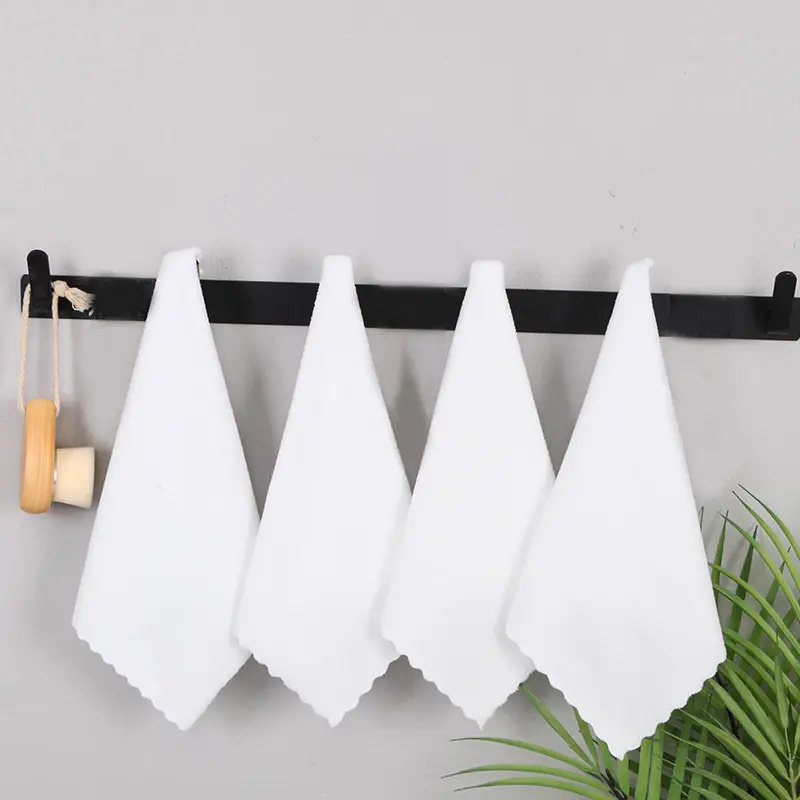 5/10pcs Suqare Small Hand Towel Wihte Multi-functional Microfiber Towels For Home Hotel Kitchen Cleaning Dishcloth Towel 30*30cm