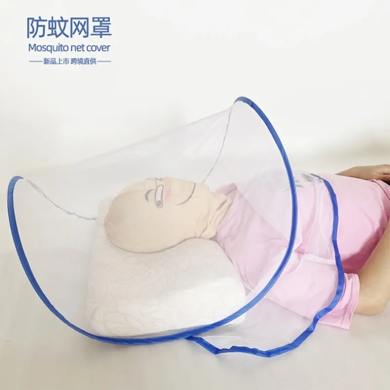 Facial Mosquitoes Repellent Cover Home Bed Foldable Mesh Insect Folding Netting Easy Install Single Double Portable Random Color