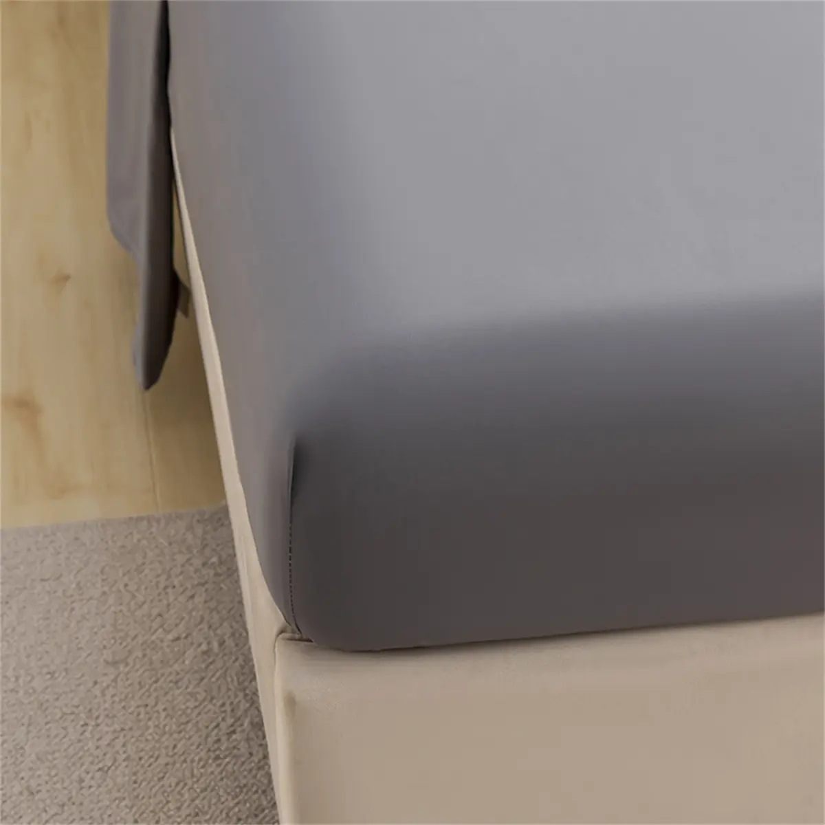 Ultra-Soft Solid Color Brushed Bed Sheet Set,Fitted Sheet and Pillowcase,Single Double Bed Size,Hypoallergenic Machine Washable